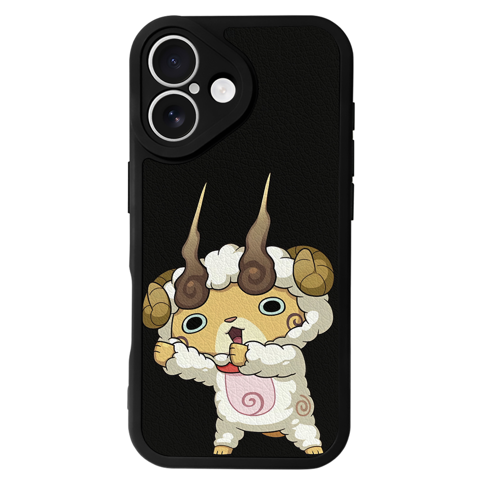 （画像用） 妖怪ウォッチ Yo-kai Watch 【iPhone 16シリーズ対応】シリコンスマホケース（レザー調） 材質：シリコン